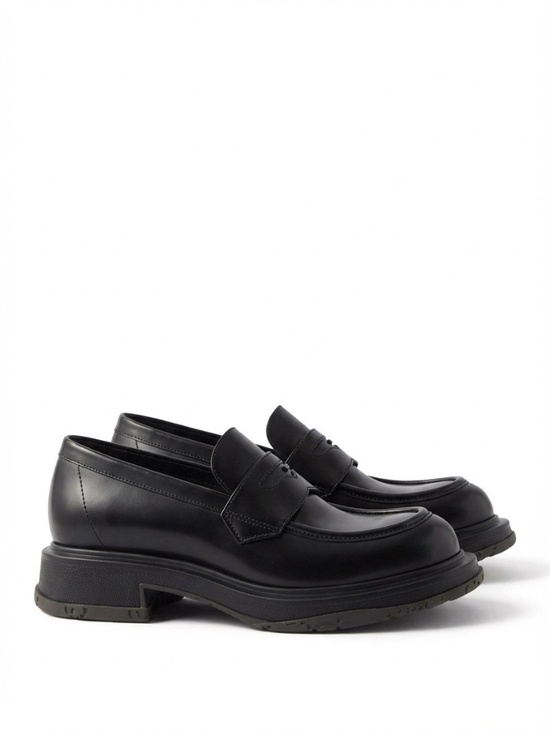 GUCCI Men\'s Black Leather Loafer W/ Tonal Logo Size 10 (US) NEW 851396 AADEO main image 4